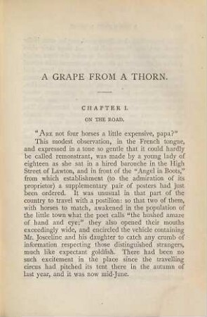 A grape from a thorn : in two volumes, 1