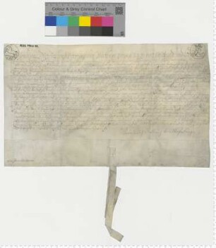 Lehnbrief für die von Laffert, ausgestellt Friedrich Dietrich von Ueferling. Eigenhändige Unterschrift.