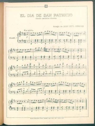 El día de San Patricio - [Partitura]