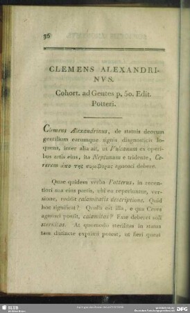 Clemens Alexandrinus