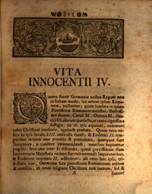 Vita Innocentii IV. Pontificis Romani