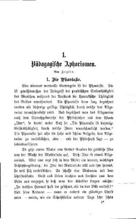 Pädagogische Aphorismen