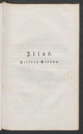 Ilias. Eilfter Gesang