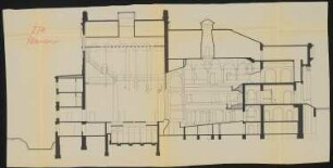 Stadttheater, Plauen: Längsschnitt 1:100