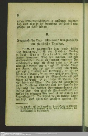 II. Geographische Lage. Allgemeine topographische und statistische Angaben