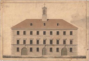 Voit, Johann Michael; Entwurf für ein Waisenhaus - Ansicht