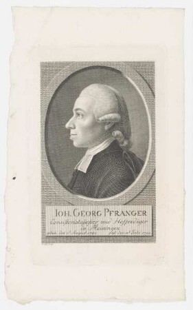Bildnis des Ioh. Georg Pfranger