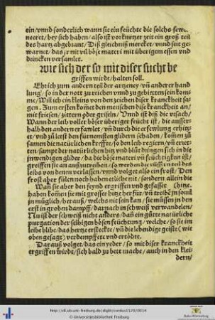 Wie sich der so mit diser sucht begriffen wirdt, halten soll