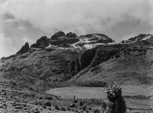 Mount-Kenya-Massiv : Blick auf einen Gipfel des Mount-Kenya-Massivs