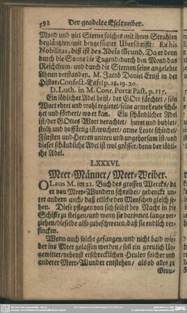 LXXXVI. Meer-Männer, Meer-Weiber