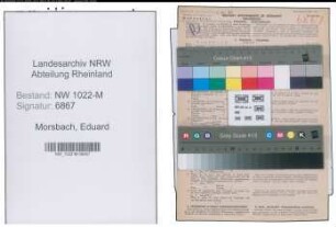 Entnazifizierung Eduard Morsbach , geb. 14.06.1910 (Landwirt)
