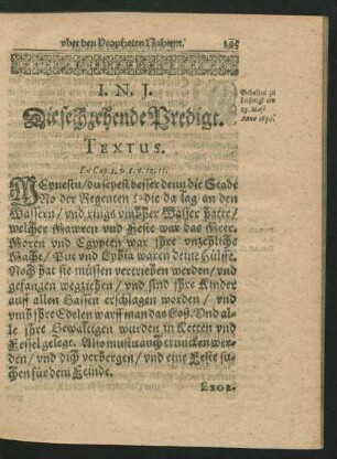 Die sechzehende Predigt.
