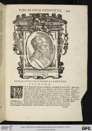 Vita di Luca Signorelli da Cortona Pittore