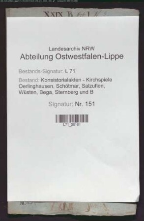 Reverse der Pastoren Pleßmann und Nolte