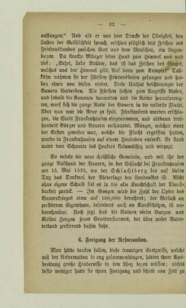 6. Fortgang der Reformation