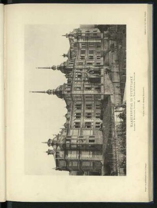 Marienspital in Stuttgart. Architekt R. Reinhardt, Professor a. d. Techn. Hochschule, Stuttgart