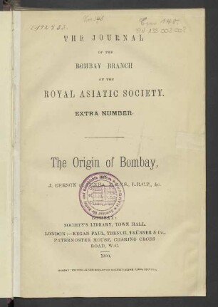 The Origin of Bombay