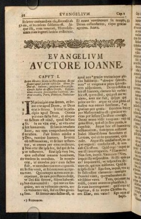 98-126, Evangelium Auctore Ioanne