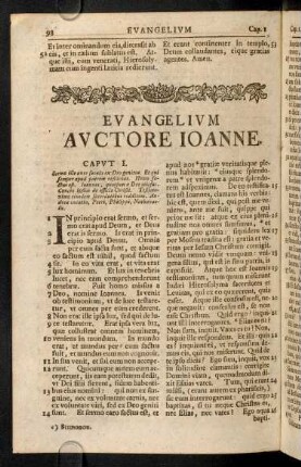 98-126, Evangelium Auctore Ioanne