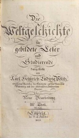 Die Weltgeschichte für gebildete Leser und Studierende, 4