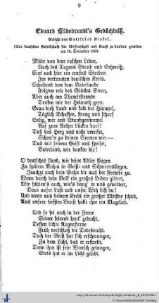 3. Eduard Hildebrandt's Gedächtnis.