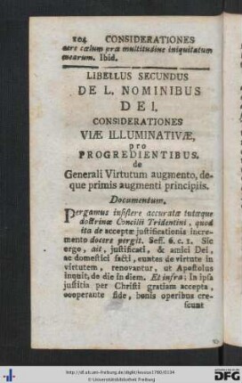 Libellus Secundus. Considerationes Viae Illuminativae pro Progredientibus.