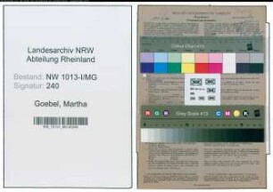 Entnazifizierung Martha Goebel , geb. 04.07.1921 ()
