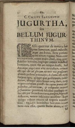 Jugurtha, seu Bellum Iugurthinum