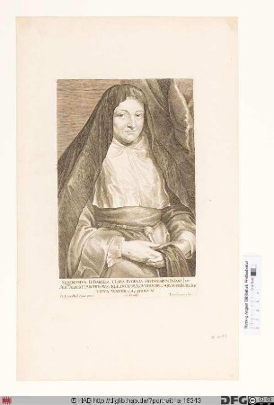 Bildnis Isabella Clara Eugenia, Erzherzogin von Österreich, geb. Infantin von Spanien
