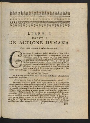Caput I. De Actione Humana.