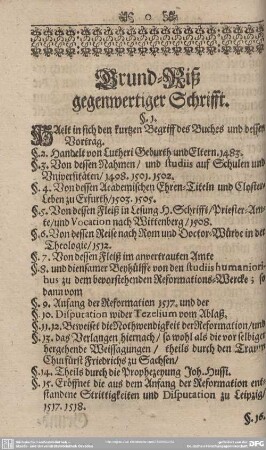 Grundriß gegenwertiger Schrifft.