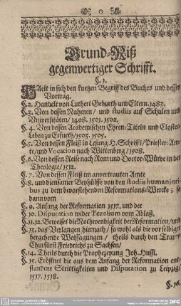 Grundriß gegenwertiger Schrifft.