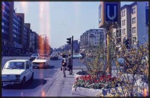 Blick auf die Kreuzung Kurfürstendamm/Brandenburgische Straße
