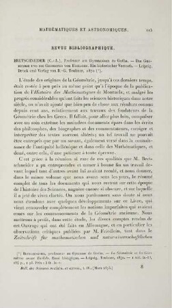Revue Bibliographique.
