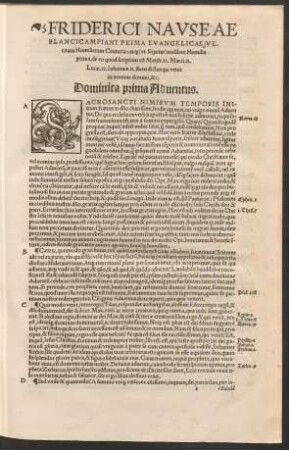 Friderici Nauseae Blancicampiani Prima Evangelicae Veritatis Homiliarum Centuria ...
