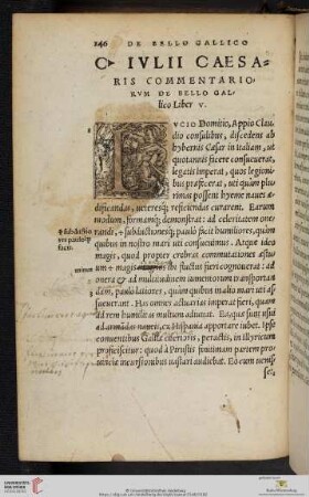 C. Iulli Caesaris commentariorum de bello Gallico Liber V.