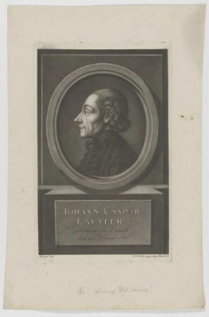 Bildnis des Iohann Caspar Lavater