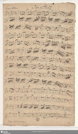 Oboe ou Trav[erso]. 1.