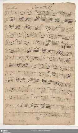 Oboe ou Trav[erso]. 1.