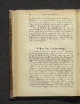Rösten der Kaffeebohnen.