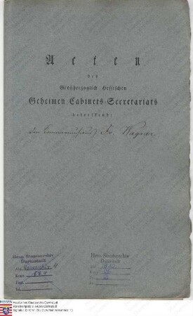 Wagner, Friedrich Conrad, Kammermusikus in Darmstadt