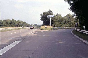 Einfahrt in Tangente (Umkirch Richtung Basel) von B31a (Umkirch Richtung Freiburg)