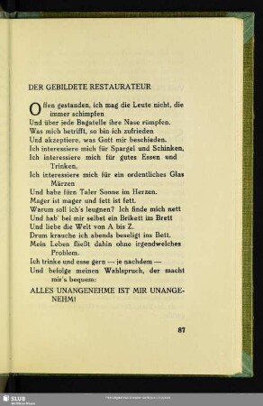 Der Gebildete Restaurateur