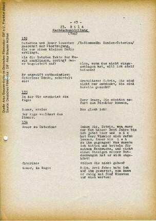 Drehbuch (Auszug)