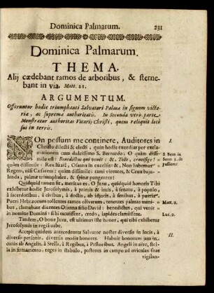 Dominica Palmarum.