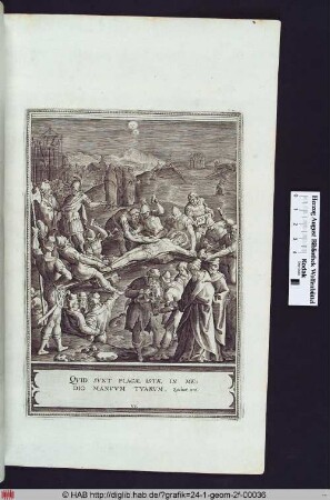 Die sieben Blutvergießungen Christi: die Kreuzigung.