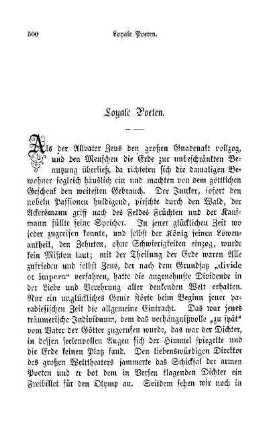 Loyale Poeten