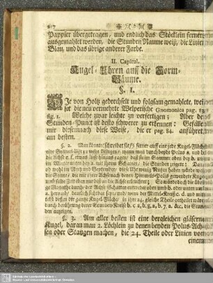 Cap. II. Engel-Uhren auff die Form-Bäume
