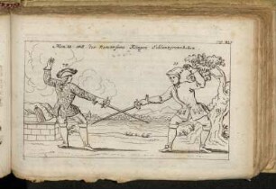 Num. 73. will des Num. 74 seine Klingen Schlanziren o:heben