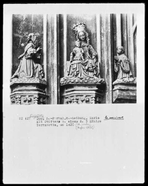 Madonna mit Stiftern und einem der drei Könige